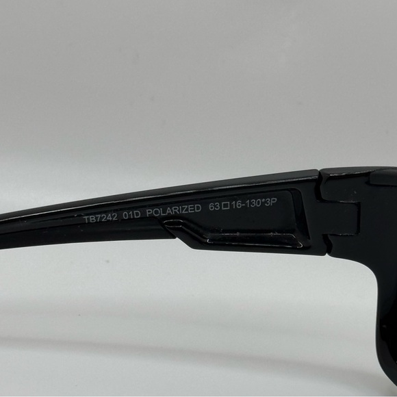 ☀️☀️☀️ Timberland Rectangular Polarized Sunglasses Black with Purple Lenses - Picture 8 of 10